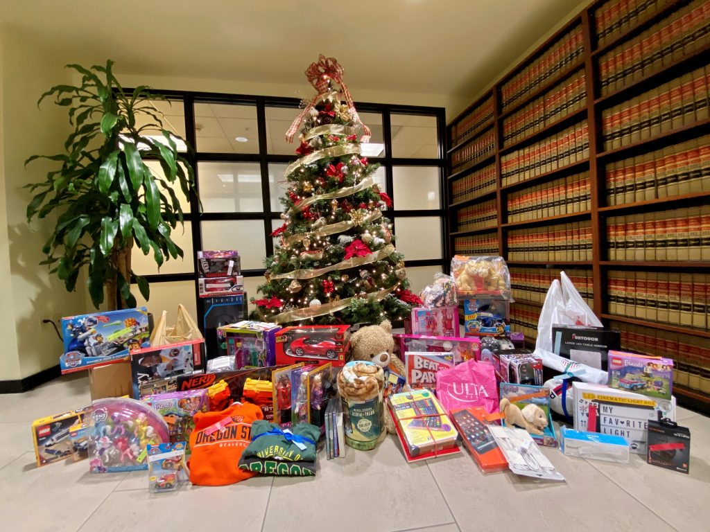 Presents Under Tree for Foster Kids